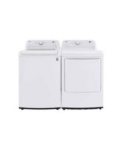 Ensemble Laveuse &Agrave; Chargement par le Haut De 5.2 Pi&sup3; Et S&eacute;cheuse De 7.3 Pi&sup3; Blanc LG ( WT7010CW / DLE7000W )