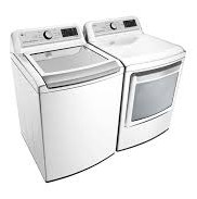 Ensemble Laveuse à Chargement Vertical de 5.8 pi³ et Sécheuse de 7.3 pi³ Blanc LG ( WT7300CW DLEX7250W )