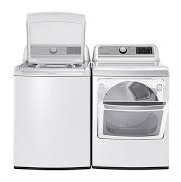 Ensemble Laveuse à Chargement Vertical de 5.8 pi³ et Sécheuse de 7.3 pi³ Blanc LG ( WT7300CW DLEX7250W )