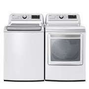 Ensemble Laveuse à Chargement Vertical de 5.8 pi³ et Sécheuse de 7.3 pi³ Blanc LG ( WT7300CW DLEX7250W )