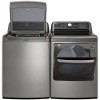 Ensemble Laveuse Vertical &Agrave; la Vapeur De 5,8 Pi&sup3; TurboWash 3D  Et S&eacute;cheuse &Eacute;lectrique De 7,3 Pi&sup3; Avec Vapeur Wi-Fi En Acier Graphite *PRODUITS NEUFS* LG ( WT7800HVA / DLEX7900VE )