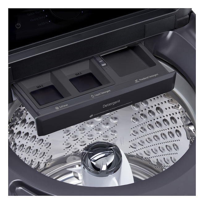 Laveuse Intelligente &agrave; Chargement par le Haut de 6.1 pi&sup3; Noir LG ( WT8405CB )