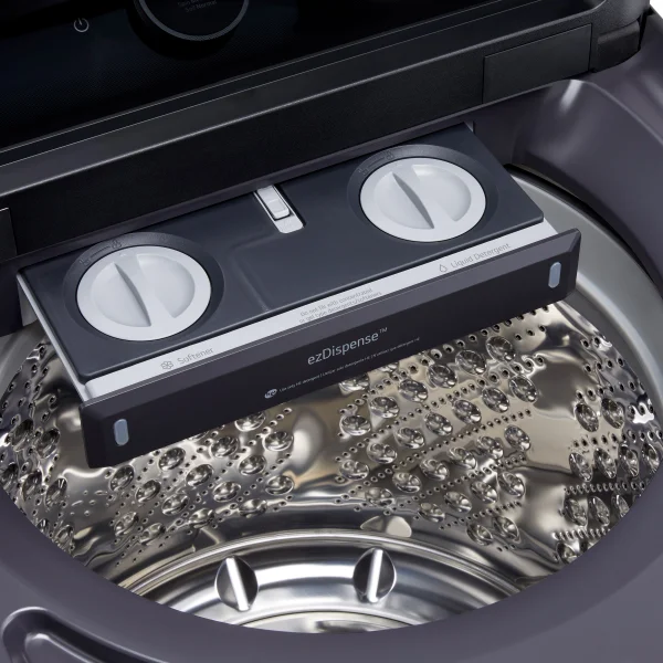 Laveuse Intelligente &agrave; Chargement par le Haut de 6.3 pi&sup3; avec ezDispense Noir Mat LG ( WT8600CB )