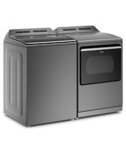Ensemble Laveuse &Agrave; Chargement Vertical De 6.0 Pi&sup3; Avec Agitateur Amovible 2 En 1 Et S&eacute;cheuse De 7.4 Pi&sup3; Ombre Chrom&eacute;e De Whirlpool ( WTW8127LC / YWED7120HC )