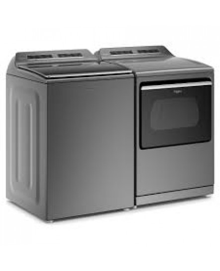 Ensemble Laveuse &Agrave; Chargement Vertical De 6.0 Pi&sup3; Avec Agitateur Amovible 2 En 1 Et S&eacute;cheuse De 7.4 Pi&sup3; Ombre Chrom&eacute;e De Whirlpool ( WTW8127LC / YWED7120HC )