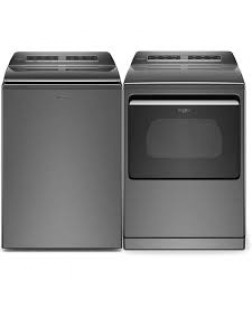 Ensemble Laveuse &Agrave; Chargement Vertical De 6.0 Pi&sup3; Avec Agitateur Amovible 2 En 1 Et S&eacute;cheuse De 7.4 Pi&sup3; Ombre Chrom&eacute;e De Whirlpool ( WTW8127LC / YWED7120HC )