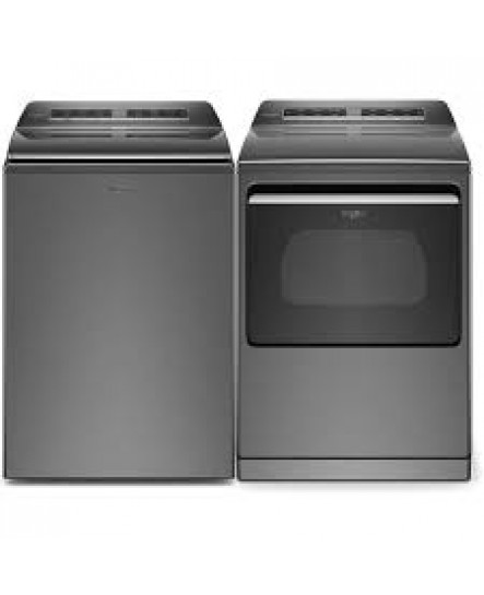 Ensemble Laveuse &Agrave; Chargement Vertical De 6.0 Pi&sup3; Avec Agitateur Amovible 2 En 1 Et S&eacute;cheuse De 7.4 Pi&sup3; Ombre Chrom&eacute;e De Whirlpool ( WTW8127LC / YWED7120HC )