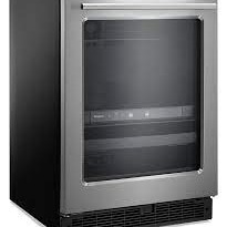 Refroidisseur &agrave; Vin Sous le Comptoir &agrave; Capacit&eacute; de 14 bouteilles en Acier Inoxydable *PRODUIT NEUF* Whirlpool ( WUB35X24HZ )