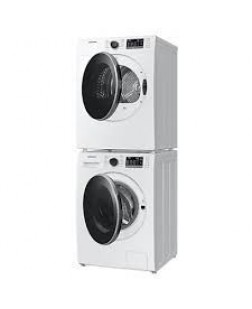 Ensemble Laveuse à chargement frontal de 2.9 pi³ + Sécheuse Frontal de 4.0 pi³ Blanc Samsung ( WW25B6800AW / DV25B6800EW )