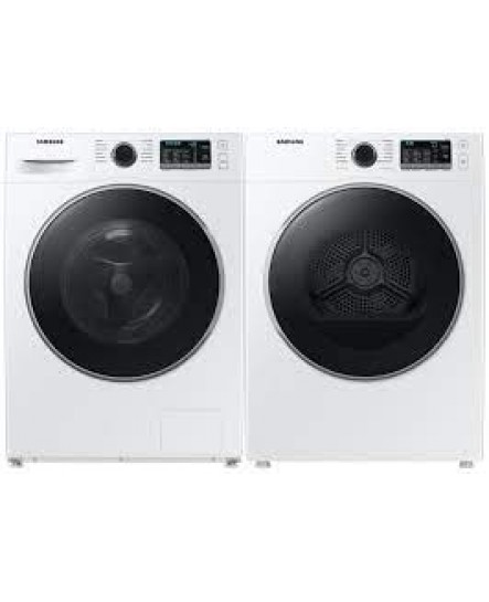 Ensemble Laveuse à chargement frontal de 2.9 pi³ + Sécheuse Frontal de 4.0 pi³ Blanc Samsung ( WW25B6800AW / DV25B6800EW )