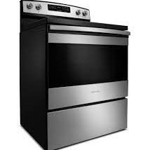 Cuisini&egrave;re &Eacute;lectrique Autonome Four Autonettoyant de 4,8 Pi&sup3; en Acier Inoxydable Noir *PRODUIT NEUF* Amana ( YAER6603SFS )