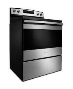 Cuisinière Électrique Autonome Four Autonettoyant de 4,8 Pi³ en Acier Inoxydable Noir *PRODUIT NEUF* Amana ( YAER6603SFS )