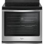 Cuisini&egrave;re &Eacute;lectrique Autonome &agrave; 5 &eacute;l&eacute;ments avec Four Convection 6,4 pi&sup3; / 30" en Acier Inoxydable et Noir Whirlpool ( YWFE745H0FS )