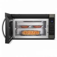 Four à Micro-Ondes à Hotte Intégrée de 2,1 pi³ en Acier Inoxydable Noir *PRODUIT NEUF* Whirlpool ( YWMH53521HV )