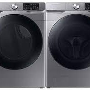 Ensemble Laveuse De 5.2 Pi&sup3; + S&eacute;cheuse &Eacute;lectrique &Agrave; Vapeur De 7.5 Pi&sup3; Frontal Platine *PRODUIT NEUF* Samsung ( WF45B6300AP / DVE45B6305P )